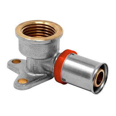 Cotovelo placa rosca f 20mm x 3/4