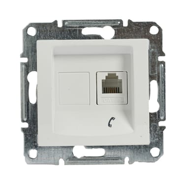 TOMADA TELEFÓNICA SEDNA RJ11 BRANCO