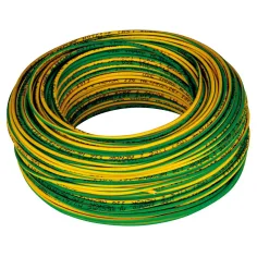 Cable h07v-k 1 x 6 - 10 m amarillo - verde
