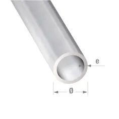 Tubo de aluminio anodizado 100 x ø 0,8 cm