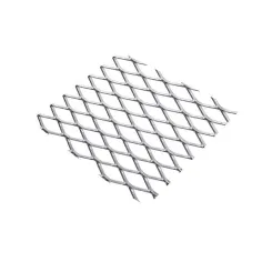 Chapa de aluminio perforado con forma de reja 1000 x 500 x 0,8 mm
