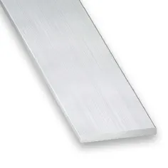 Pletina de aluminio bruto 10 x 2 mm - 1 m