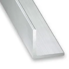 Ángulo de aluminio bruto 100 x 1 x1 cm