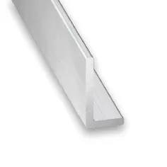 Ángulo de aluminio bruto desigual 100 x 1,5 x 1 cm