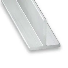 Perfil en t aluminio bruto 100 x 2 x 2 cm