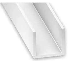 PERFIL EM “U” DE PVC 100 X 1,4 X 1 cm