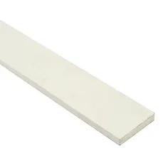 PERFIL LISO DE PVC BRANCO 30 X 5 mm - 1 m