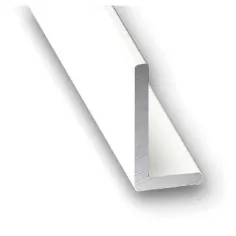 Ángulo de aluminio blanco 100 x 2,5 x 1,5 cm