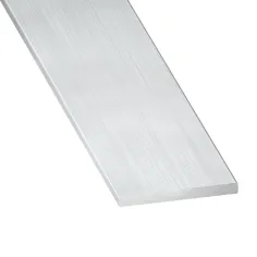 Perfil liso de acabado de aluminio 250 x 15 x 0,2 cm