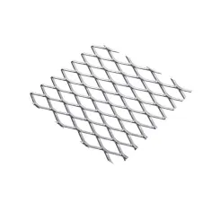 Chapa de aluminio perforado con forma de reja 500 x 250 x 0,8 mm