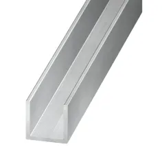 Perfil u de aluminio 200 x 2,0 x 2,2 cm - 1,5 mm