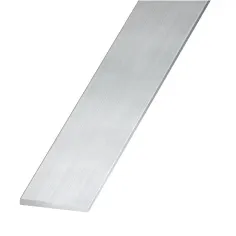 Perfil liso de aluminio 250 x 5 x 0,3 cm