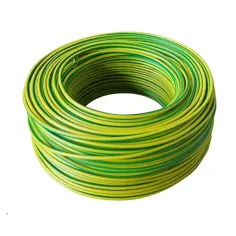 Rollo cable amarillo y verde 1x1,5 200m