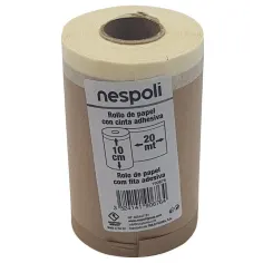 Rollo papel con cinta adesiva 10cmx20m