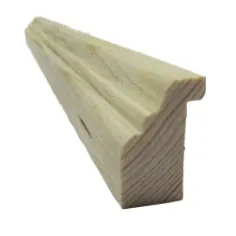 Remate madera natural 300 x 3,3 x 2,3 cm