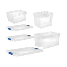 Pack cajas con tapa Xago transparente 3 uds