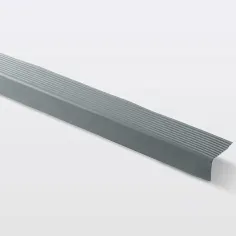 Perfil para escalón de pvc gris goodhome 180 x 6,5x 4,25 cm