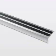 Perfil para escalón aluminio cromo 900 mm