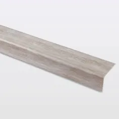 Perfil para escalón aluminio madera gris 900 mm