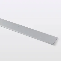 Perfil de unión curvo aluminio 93 x 10 cm cromo mate