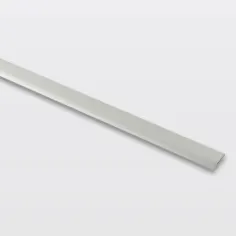Perfil de unión plano aluminio 93 cm cromo mate
