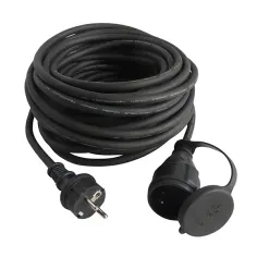 Prologador de cable h07rn-f negro 3 x 1,5 mm² 10 m
