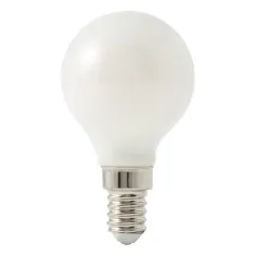 Lâmpada de filamento LED Diall miniglobo opalino E14 2,7 W luz amarela