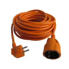 Prolongador de cable h05vv-f naranja 3 x 1,5 mm² 15 m