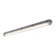 Regleta estanca fluorescente mott 36 w ip65 126,5 cm gris un tubo acoplable