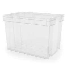 Caixa transparente resistente 