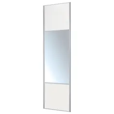 Puerta corredera espejo Valla blanco 237x62 cm