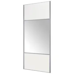 Puerta corredera espejo Valla blanco 237x92 cm