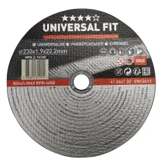 Disco de corte inox/metal 230 x 1,9 mm universal fit