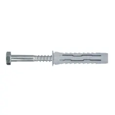 Pack 20 tacos multimaterial con tornillo hexag. diall 12 x 60 mm
