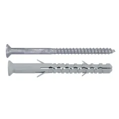 Pack 6 tacos largo con tornillo torx diall 10 x 100 mm