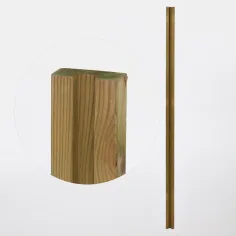 Poste de madera ranurado 