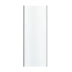 Mampara enrollable de bañera de 90 a 150 cm de ancho (lámina blanca  translúcida con líneas horizontales).