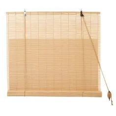 Estor enrollable bambú natural 90x180 cm