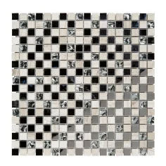 Malha de mosaico mecine cinzento 30 x 30 cm