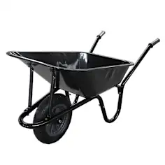 Carretilla de metal pintada 85 l