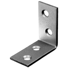 Escuadra de silla caras iguales 75 x 75 x 16 mm inox