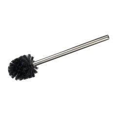 Escobillero con mango de acero inoxidable mate negro