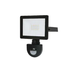 Proyector LED  Negro Lucano 10W Sensor