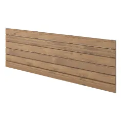 Panel ocultación madera Skimia V2 marrón 180x60 cm