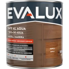 Tinta à base de água para madeira sapelli 500 ml Evalux