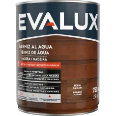 Verniz à base de água nogal satinado 750 ml Evalux