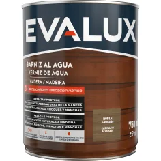 Verniz à base de água carvalho satinado 750 ml Evalux