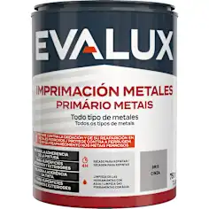 Imprimación para metal gris Evalux 750 ml