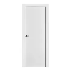 Puerta lacada blanca con tapajuntas Ulla 62,5 cm izquierda