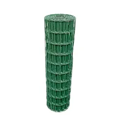 Malla soldada 0.8x10m - hueco 100x50mm verde